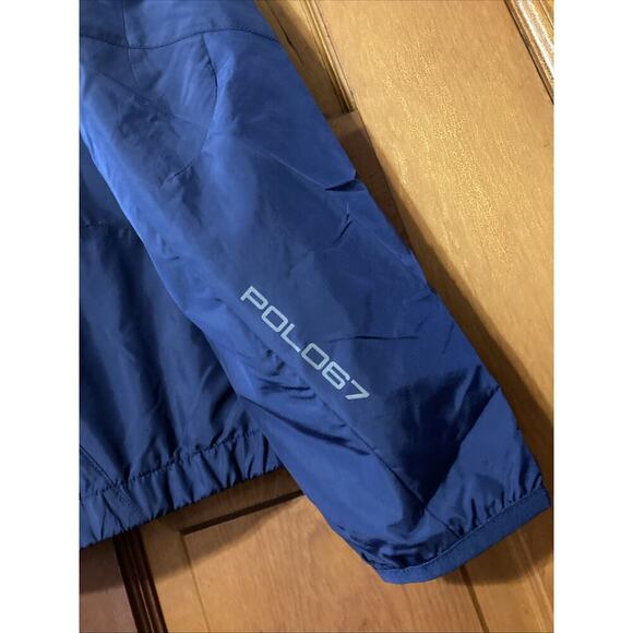 Polo Ralph Lauren Men’s Performance Windbreaker Jacket Sz M New Blue Repellent - Picture 5 of 11